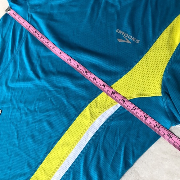 Brooks Men's Rev Long Sleeve II Running Shirt Lightweight Breathable Blue Size S - Picture 6 of 13